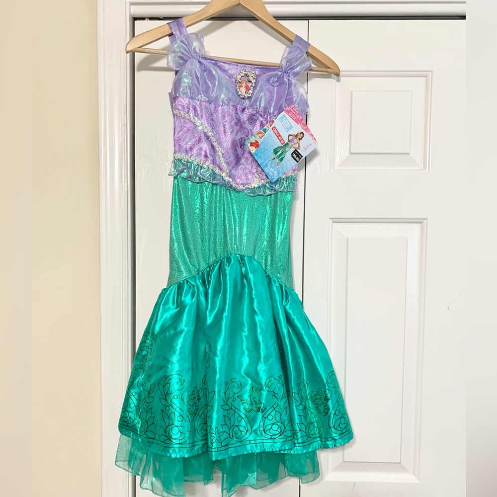 Disney Princess Ariel Costume Dress - 4-6X - NEW